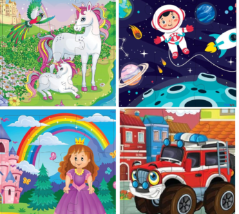 8098 ( 6 Pakets ) Jigsaw Puzzles for Kids 18 different design puzzles set