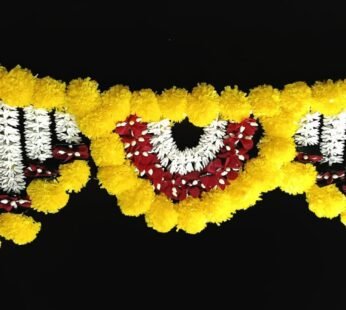 11144 Artificial Marigold Flower Toran,Door Entrance Hanging HomeTraditional Wall Decoration Diwali,All Festivals Decoration,Garland Decorations Wall Door Hanging Toran 3 feet