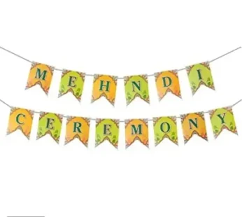 8038 Mehndi Ceremony Paper Banner