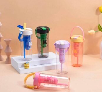 50688 Water Bottle with Fruit Infuser, BPA Free, 750 ML Multicolor