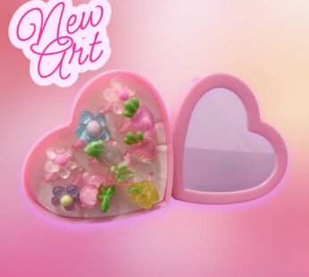11214 Adjustable kids Rings For Girls in a Heart Shape Box Birthday