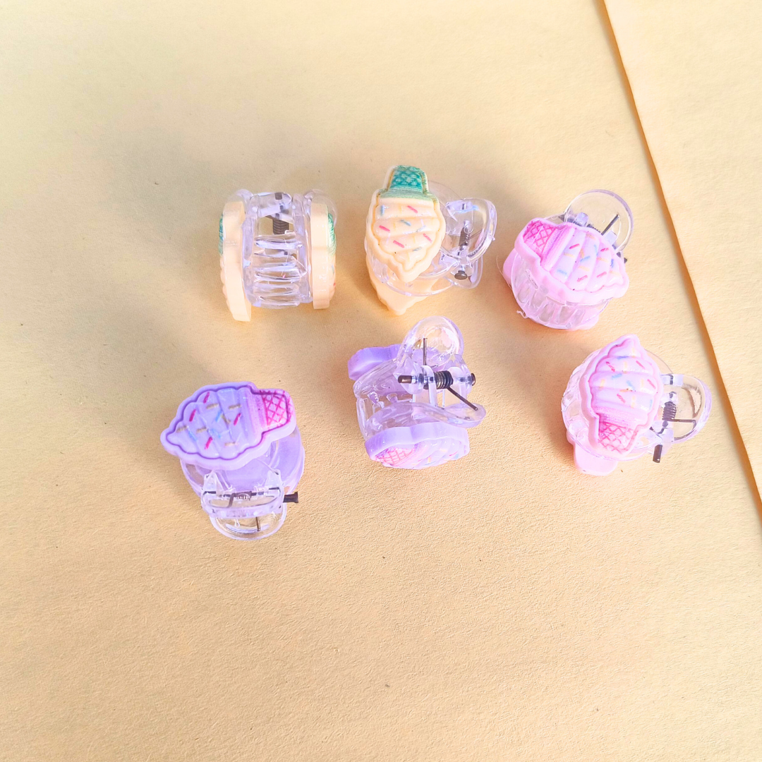 7035 - Set of 10 Pair Hair Clips - Multi Colour - Image 5