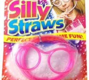 10515 Funny Crazy Goggle Shape Drinking Eye Glasses Silly Straws for Kids {Multicolor}