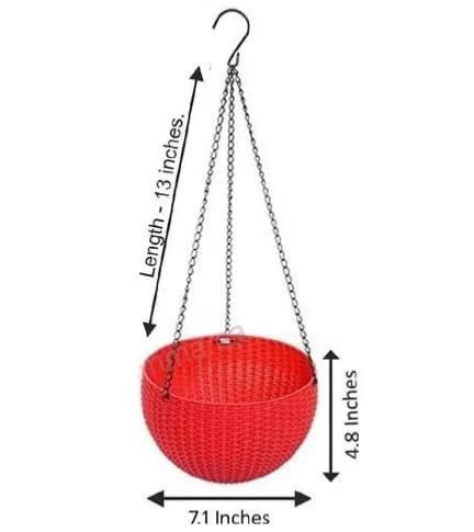 7018 Plastic Hanging Pots for Home & Balcony Gardens - Image 5