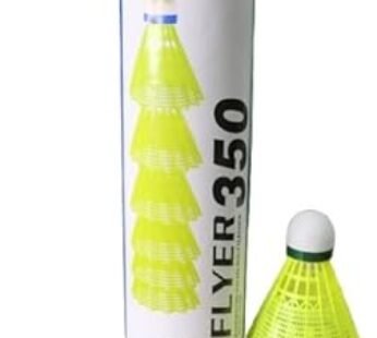 11335 {Pack of 6} 350 Nylon Shuttlecock | Stable Flight & Fast Recovery | Durable Badminton Shuttlecock