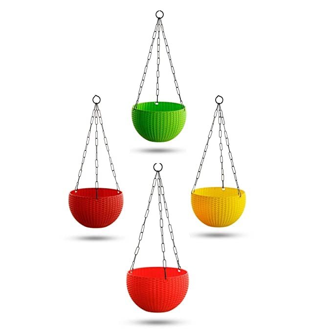 7018 Plastic Hanging Pots for Home & Balcony Gardens - Image 2