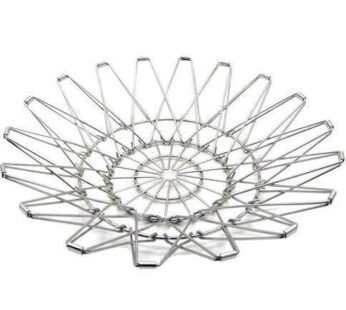 10112 Kitchen Stainless Steel Multipurpose Folding Fruit and Vegetable Basket