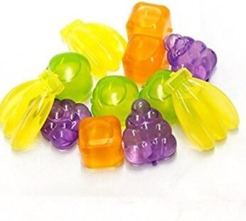 10345 Plastic Fruits Shape Reusable Ice Cubes Filled with Water (12 pcs)