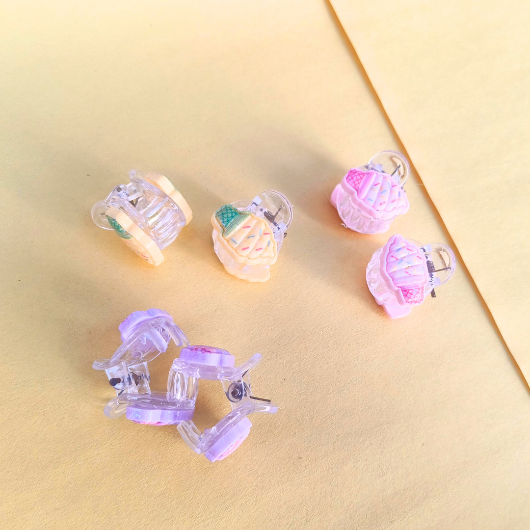 7035 - Set of 10 Pair Hair Clips - Multi Colour - Image 3