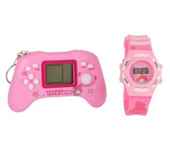 20095 Retro Video Game Keychain with Watch for Boys and Girls {Random Color}