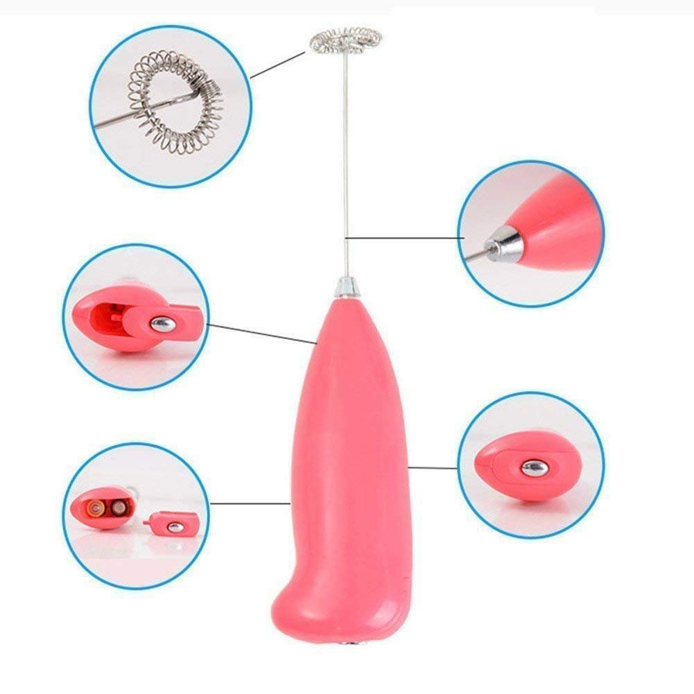 MS-3089 HONGXIZ Electric Wireless Portable Handheld Foam Maker Hand Blender Milk Wand Mixer Frother for Coffee, Juice, Cafe Latte, Espresso, Cappuccino, Lassi - Image 2