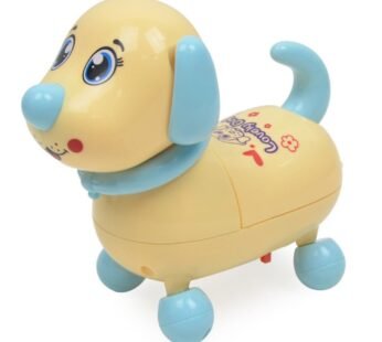 10116 Cute Pet Toy Dog Musical Walking With Strap To Walk Along With Puppy Cartoon Dog