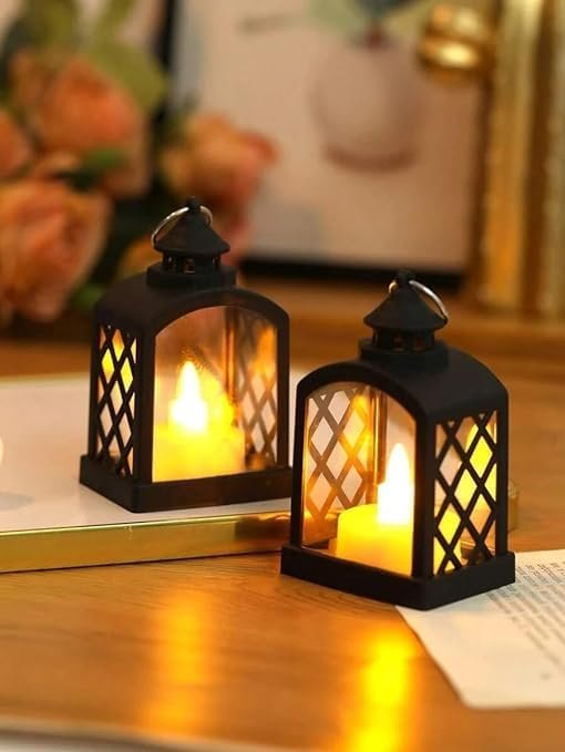 6067 (6 pcs) Battery Operated Mini Square Lantern Lamps - Image 5