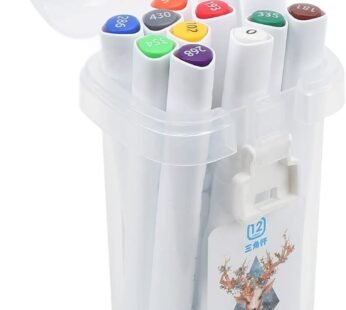 10110 Marker Pen Double Head 12 pcs Colours