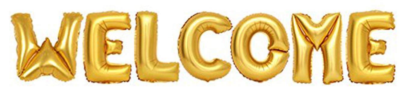 4164 Welcome Foil Ballons