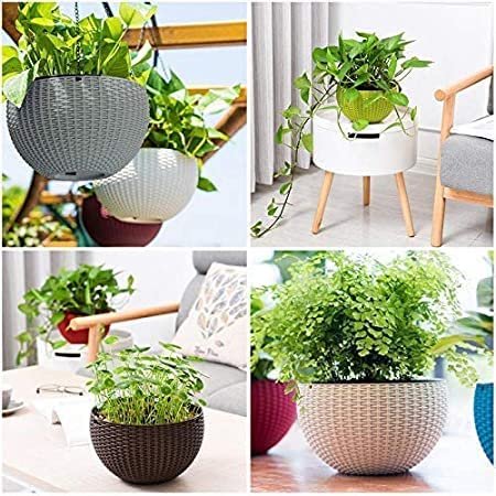 7018 Plastic Hanging Pots for Home & Balcony Gardens - Image 7