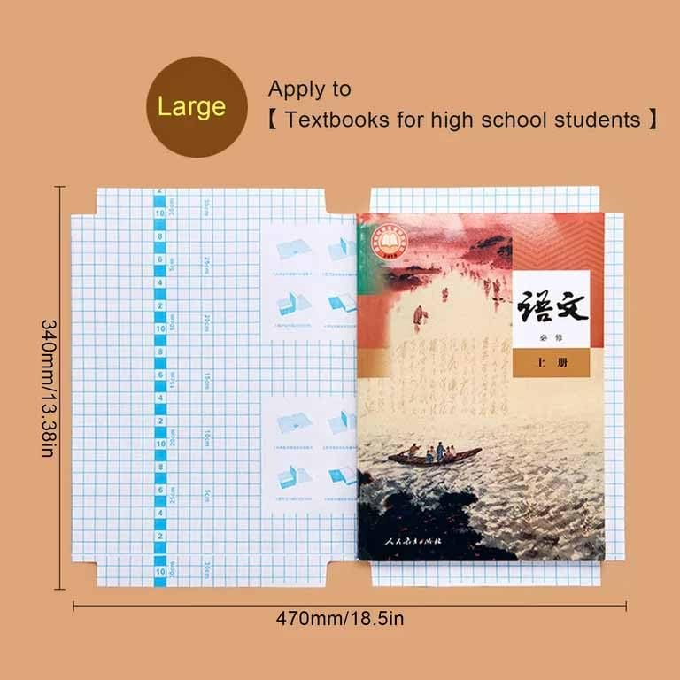 10581 -30 Pcs- 3 Different Sizes -10 Each. Transparent Paper Sticker Book Covers. Waterproof transparent book cover - Image 7