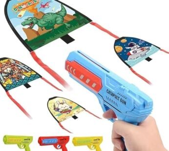 82276 Kite Launcher Toys, Kites for Children Kids with Catapult Gun, Funny Beach Kite Toy Outdoor Toys