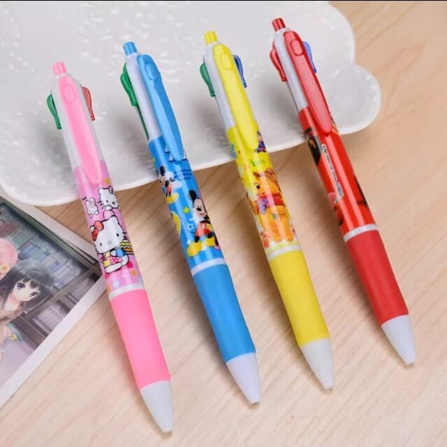10272 (12 pcs) Cartoon Printed 4 In 1 Ball Pen - Image 5