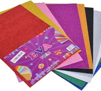 1193 ( 1 Pkt-10 Sheets) Glitter Eva Foam A4 Sticky Sheet