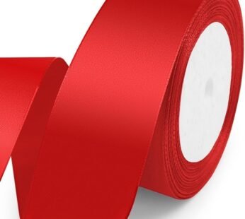 10018 ( 5 pcs ) 1  inch Red Satten Ribbon