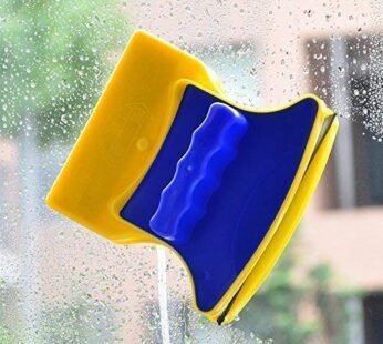 10092 Double-Sided Window Cleaner Glass Wiper 3-5 mm Magnetic Window Cleaning Tools, Glass Wiper, Surface Cleaning Brush, Squeegee Cleaning Tool (Multicolour, Standard)