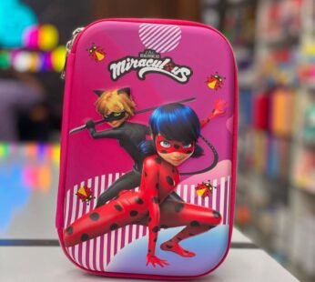 10556 3D Theme Miraculous Pencil Pouches for Girls {Random Design}