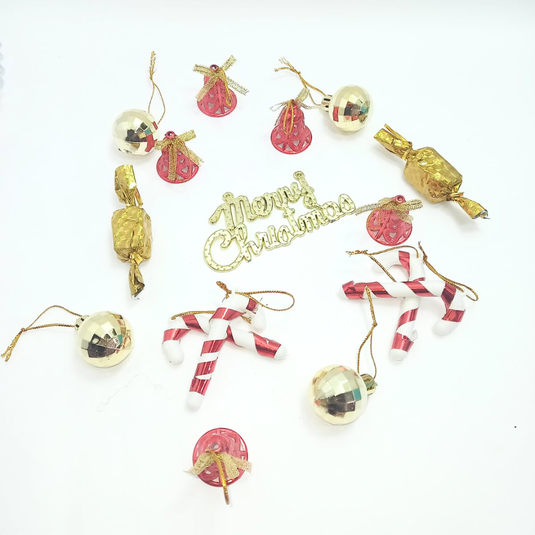 8091 - Christmas Tree Decorations 16 Pcs Set