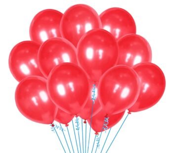 2083 (50pcs) red Metallic Balloons