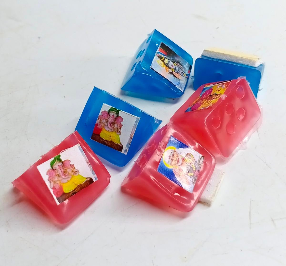 10316 Tool Small Wall Stick Agarbatti Stand Holder, Hook for puja (Multicolor) Pack of 12 - Image 2