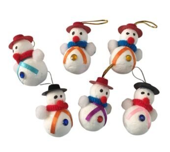 7062  Snowman for Christmas Tree Decoration set of 6