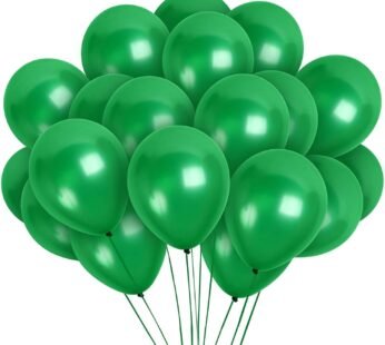 2030 (50 Pcs)green Metallic Balloons
