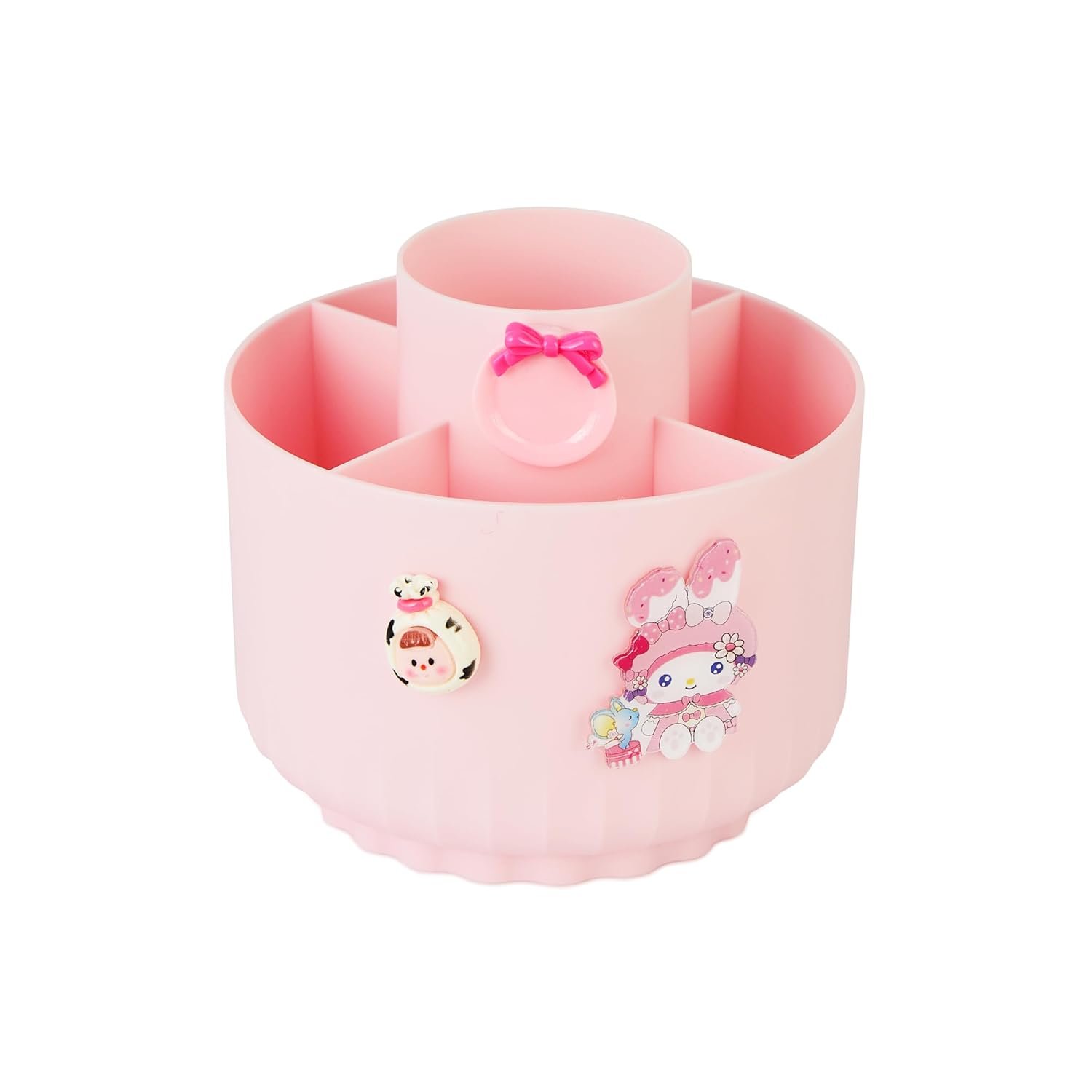 MM-8807 Pencil Holders 5 Compartment 360° Rotating Pencil and Makeup Brush Holder {Multicolor} - Image 2