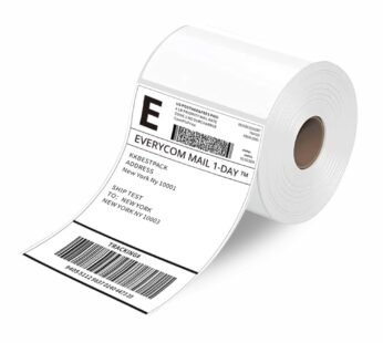 10153 – 4×6 inch (100x150mm) Direct Thermal Label Sticker Roll – 400 Labels per Roll