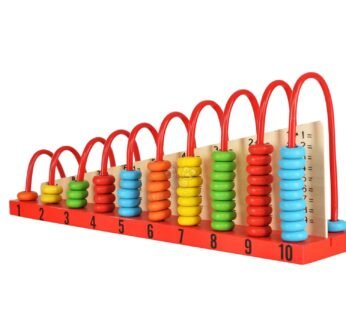 1+1 calculation shelf wooden abacus