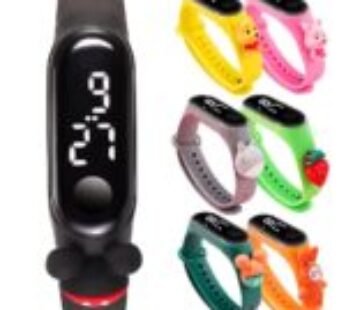 7053 Silicone Smart Digital Creative Design LED Band with Cartoon Bracelet Watch kids