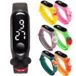 7053 Silicone Smart Digital Creative Design LED Band with Cartoon Bracelet Watch kids