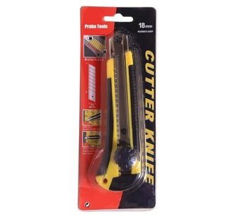 10370 18 mm Heavy Duty Box & Paper Cutter | Steel Auto-Lock – Snap Off Blade – Rubber Grip