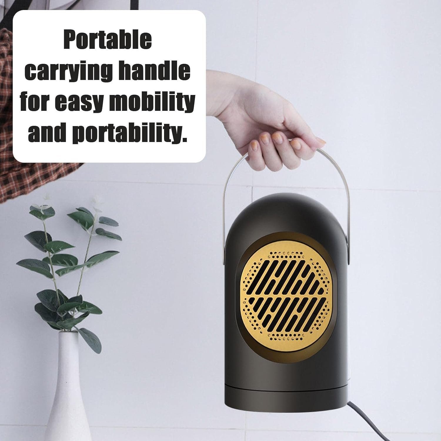 10020 Mini Fan Heater Portable Heater Desktop Heating Warm Air Fan 400w - Image 6