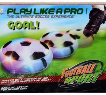 B04 Football with Powerful LED Light and Foam Bumpers for Indoor Games
