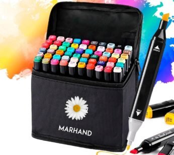 10781- 48 pcs Dual Tip Art, Painting, Drawing, Sketch Marker Pen Set, Non-Toxic Art Supplies for Kids & Adults, Illustration in Colouring Books Pen with Carry Case Set {Multicolor}