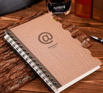 11217 Divided Notes Business Spiral Notebook Bound Notebook Diary Sketchbook Pattern Random