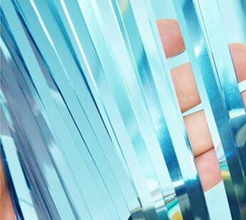 3011 (10 pcs) blue Foil Fringe Curtain