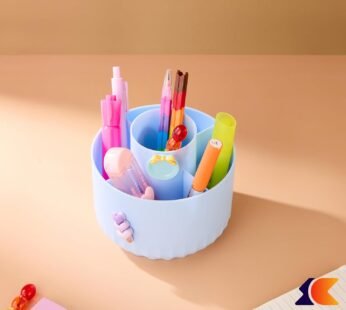 MM-8807 Pencil Holders 5 Compartment 360° Rotating Pencil and Makeup Brush Holder {Multicolor}