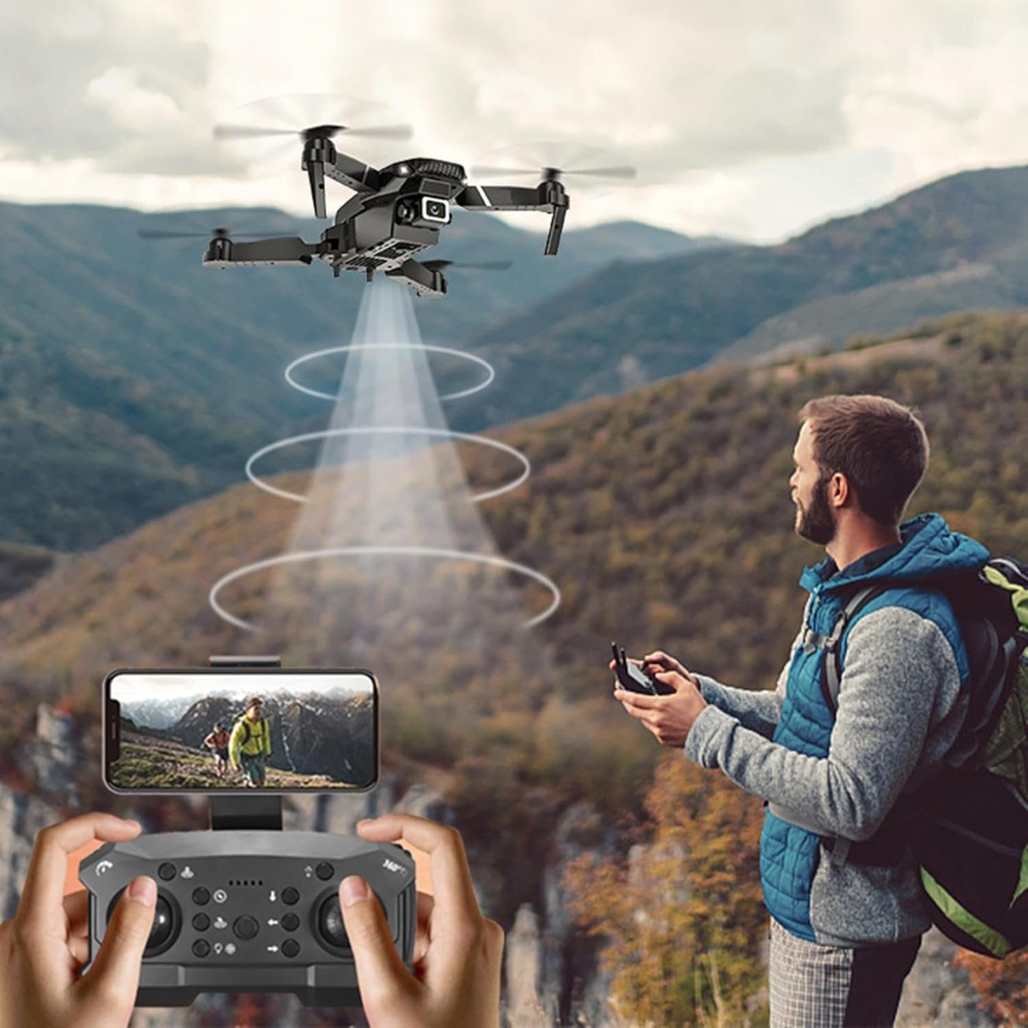 E88-Pro-Drone-with-4K-Camera Dual Battery Dual Camera - Image 7