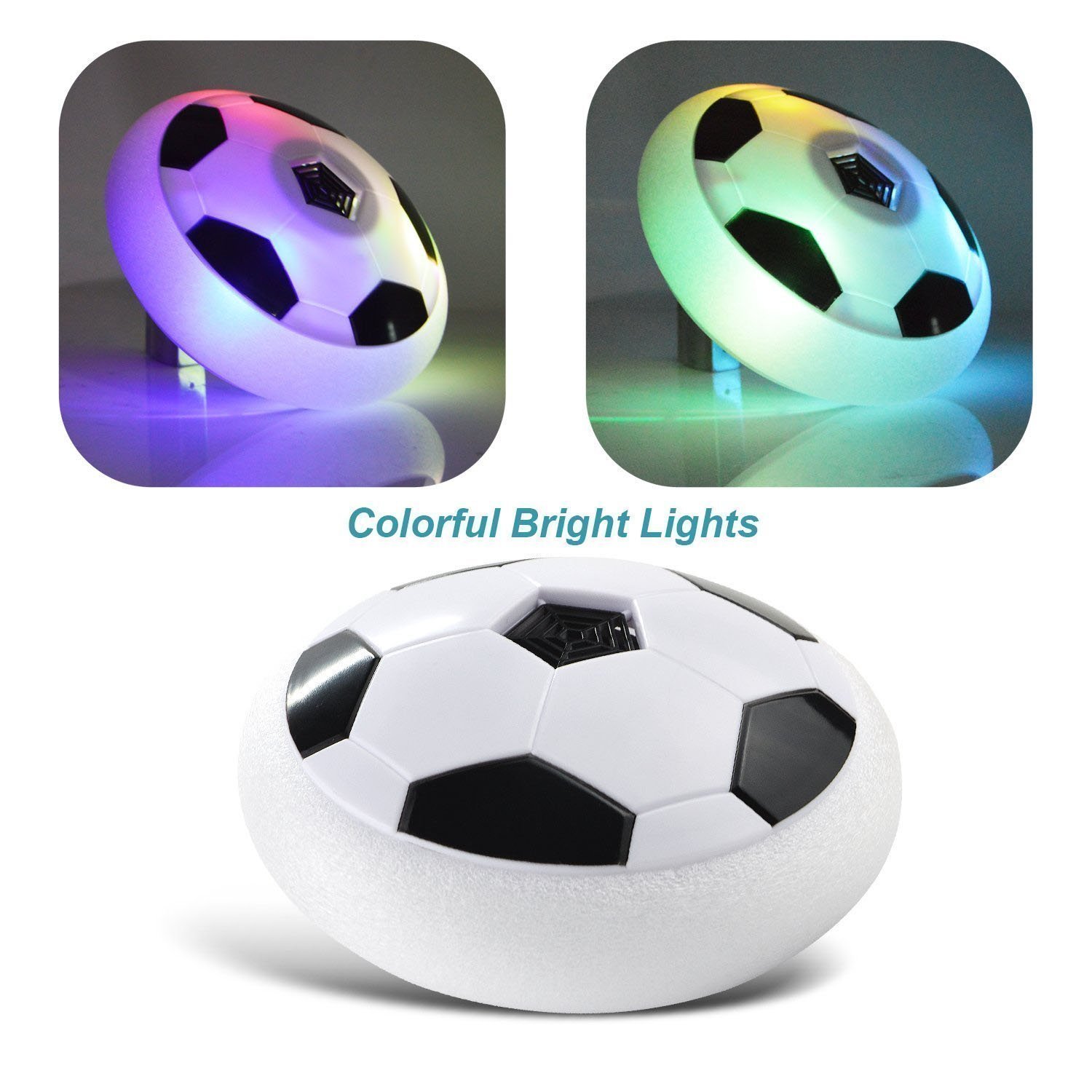 B04 Football with Powerful LED Light and Foam Bumpers for Indoor Games - Image 2