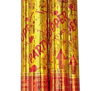 6026 (12 pcs) 30 cm golden party popper