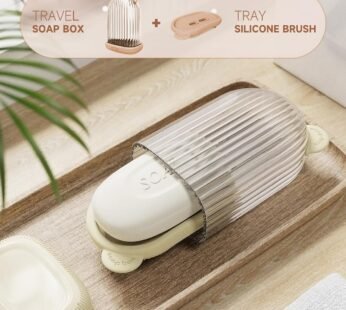 10410 Travel Soap Case, Leakproof Soap Container with Lid, Portable Bar Soap Holder for Traveling, Soap Dished for Bathroom