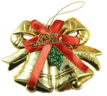 7070 Christmas Decoration Ornamental Bells with Bow
