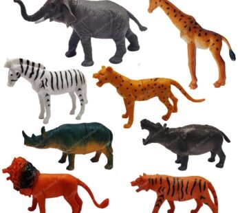 02093 Big Size 8 pieces wild animal set